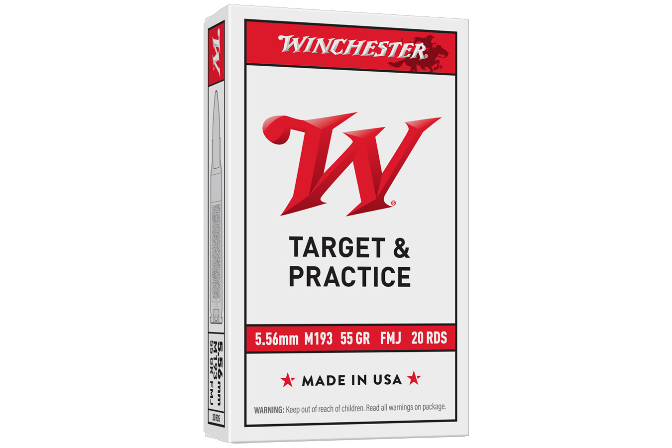 WINCHESTER AMMO 5.56mm 55 gr Full Metal Jacket USA 20/Box